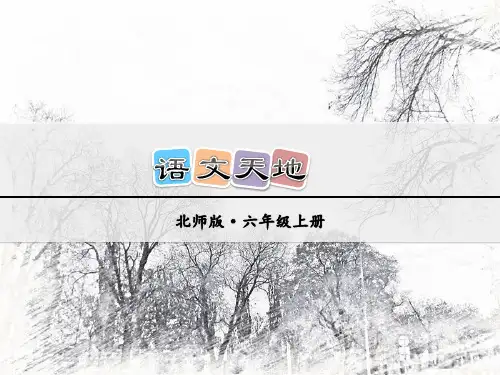 北师大版语文六年级上册语文天地四ppt优质公开课课件