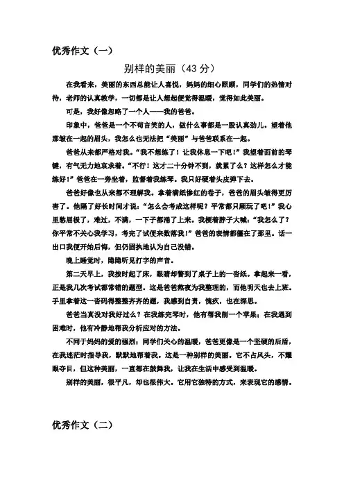 别样的美丽!优秀作文 8篇模板