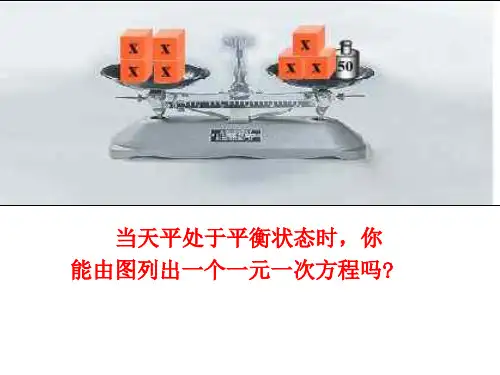 一元一次方程的解法2  浙教版(PPT)3-1