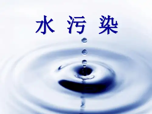 水污染定义、类型及现状