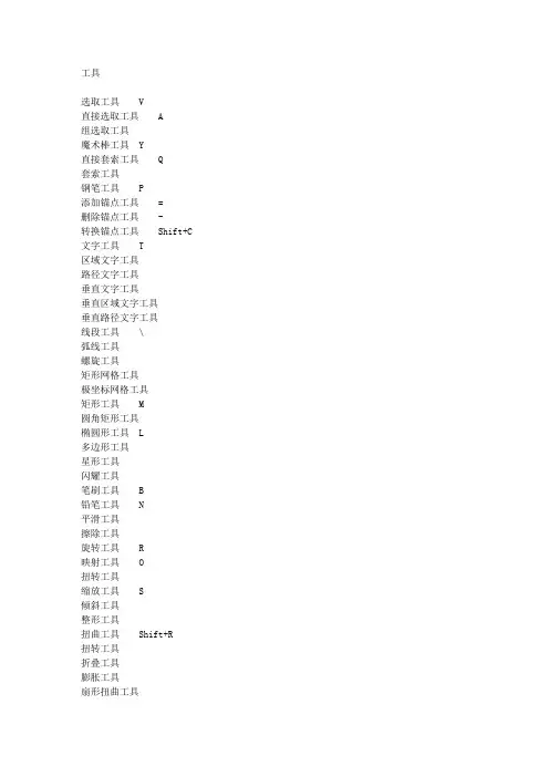 Illustrator默认设置