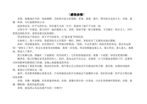 感悟亲情 2