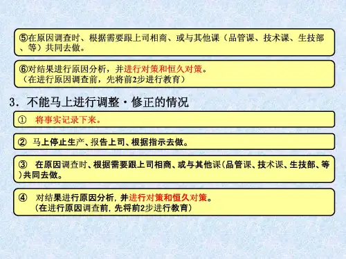 关于00-4M变化点的管理培训内容