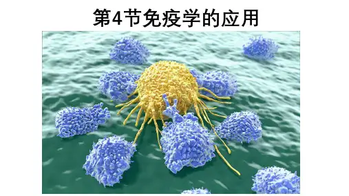 【人教版新教材】《免疫学的应用》教学课件1