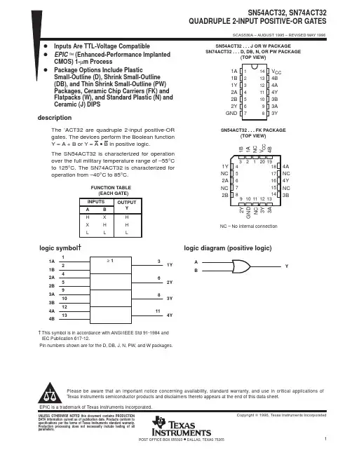 SN74ACT32中文资料