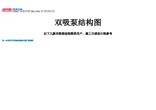 双吸泵结构图
