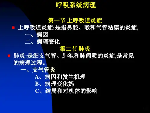 呼吸系统病理