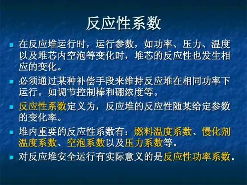 反应堆物理 CHAPTER 7-1