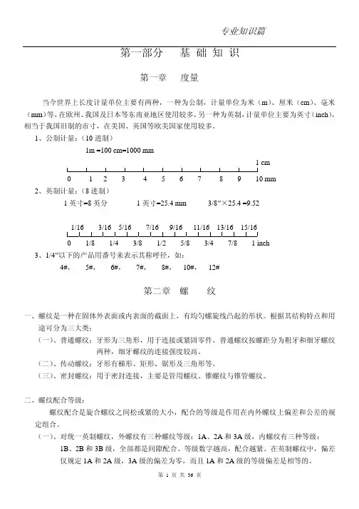 螺丝基础资料
