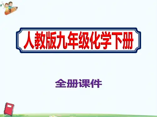 人教版最新九年级下册化学全册课件ppt新教材