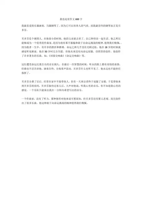 我也追星作文600字