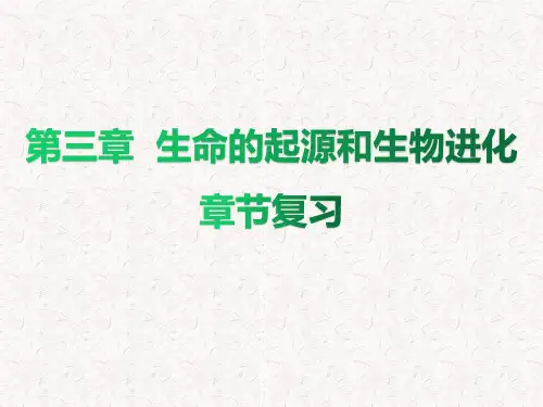 人教版八年级生物下册第三章复习课件