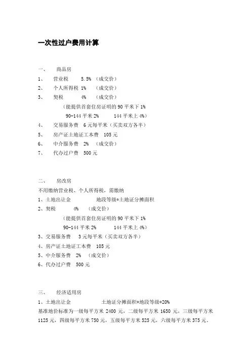 房贷计算公式