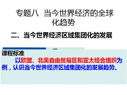 8.2  当今世界经济区域集团化的发展