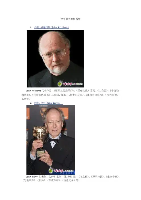 世界著名配乐大师