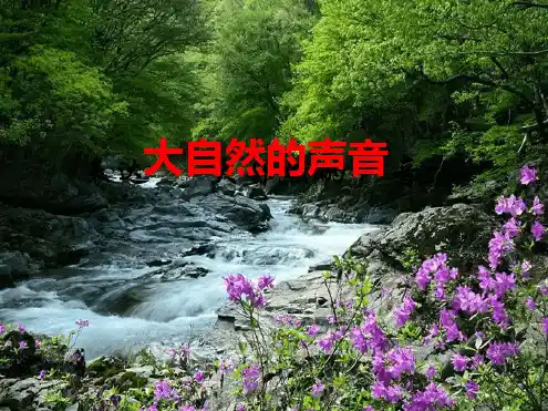 作文 大自然的声音 课件