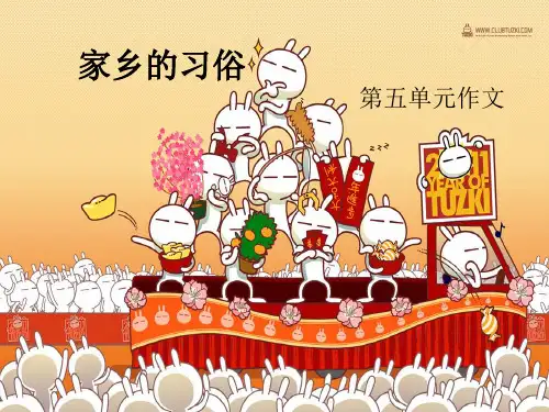 描写春节家乡的习俗 优质课件