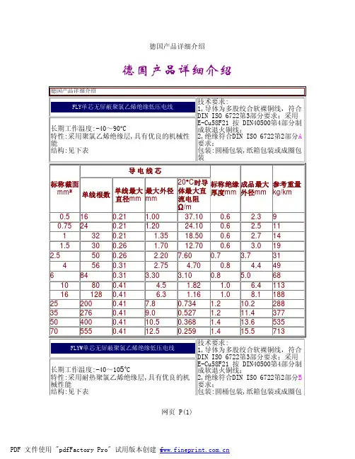 DIN 72551-5 汽车用低压电线