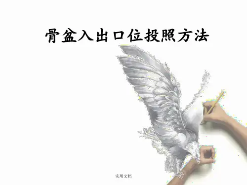 骨盆入出口位投照方法