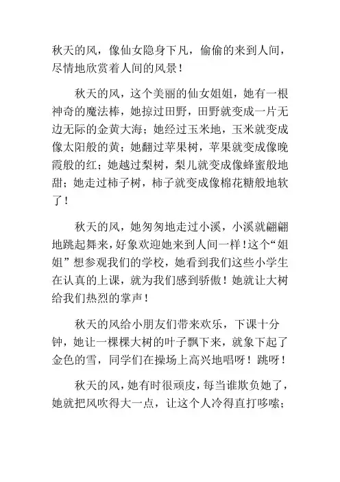 秋天的风