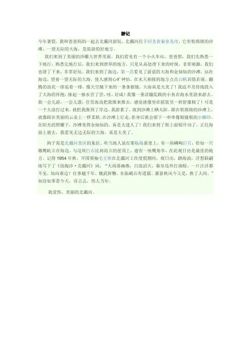 游记 Microsoft Word 文档