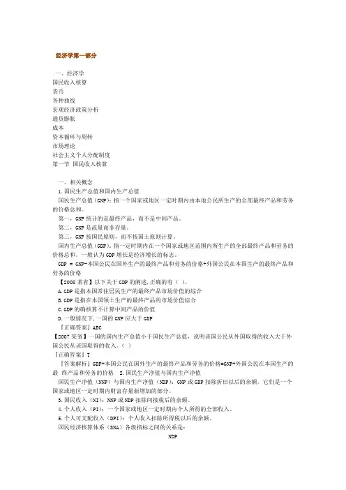 农村信用社考试金融知识笔记