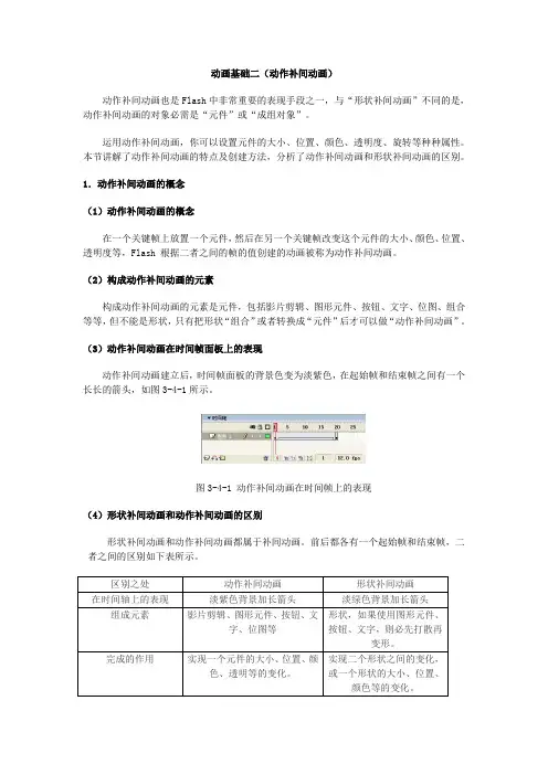 动画基础二(动作补间动画)