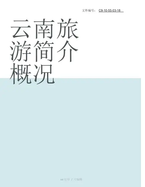 总结云南旅游简介概况