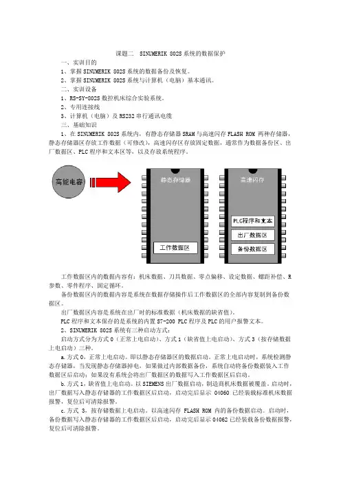 002 802S系统的数据保护