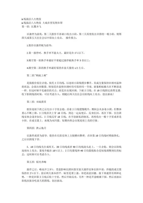 k线战法八大绝技
