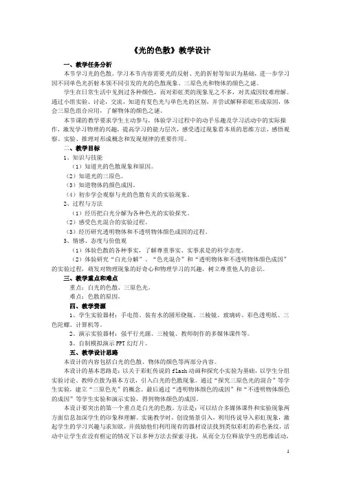 光的色散