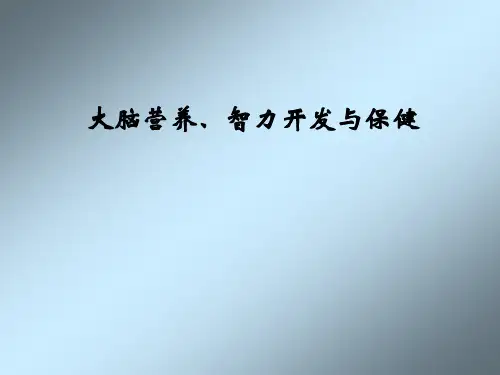 大脑保健