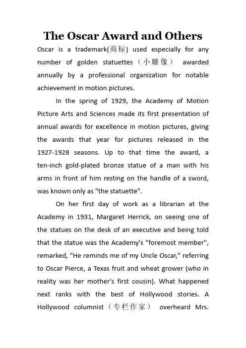 The Oscar Award and Others