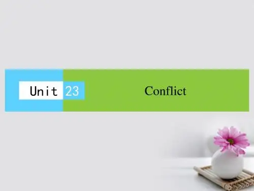 2016_2017学年高中英语Unit23Conflict单元话题阅读课件