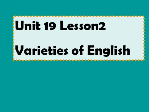 2013北师大版高二下Unit19《Language》(Lesson 1)ppt课件