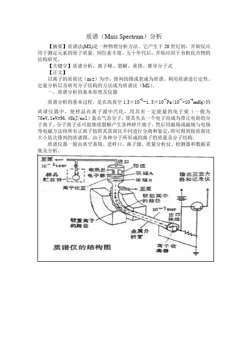 质谱分析 2