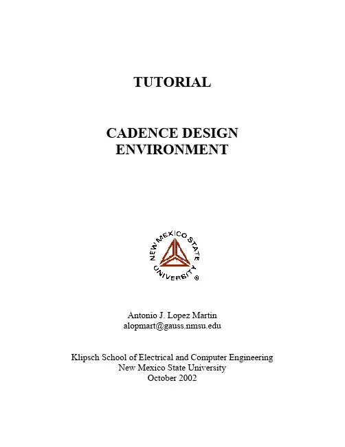 CADENCE Manual