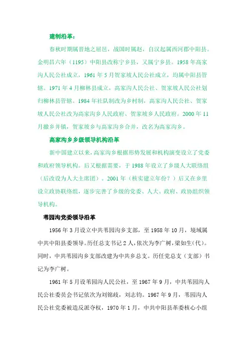 建制沿革