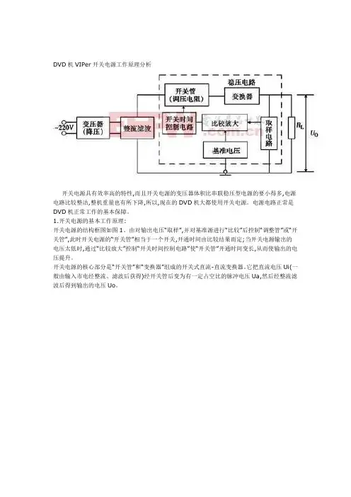 DVD机VIPer22A开关电源工作原理分析