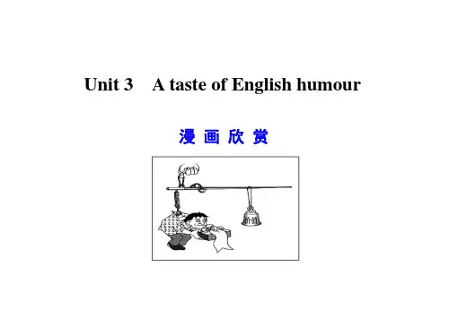 Unit 3 A taste of English humour