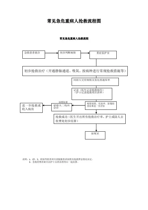 常见急危重病人抢救流程