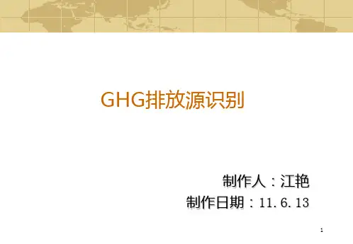 GHG排放源识别