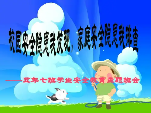 安全隐患主题班会