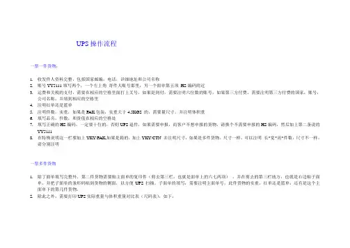 UPS操作流程