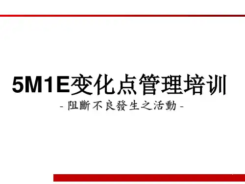 5M1E变化点管理 36页