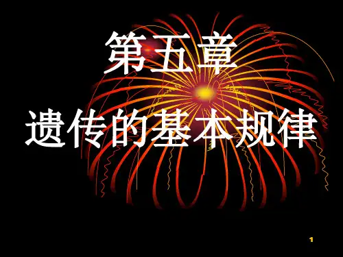 遗传的基本规律PPT课件