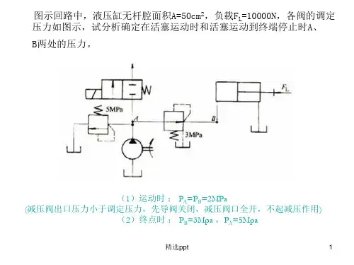 《液压传动考试习题》PPT课件