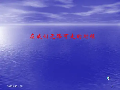 庄子：在我们无路可走的时候PPT课件