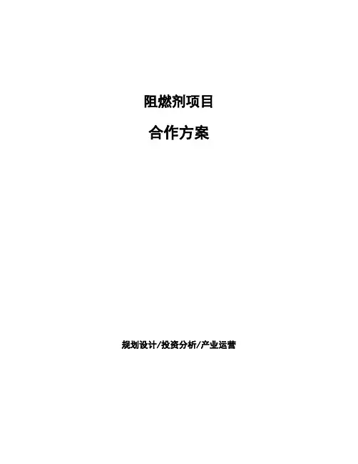 阻燃剂项目合作方案