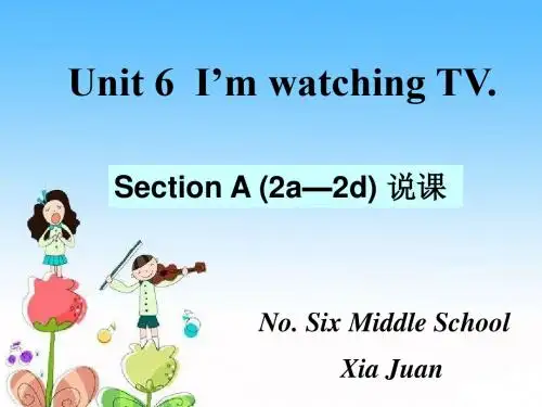 Unit6I’mwatchingTV课件6(人教新目标Goforit七年级下册)